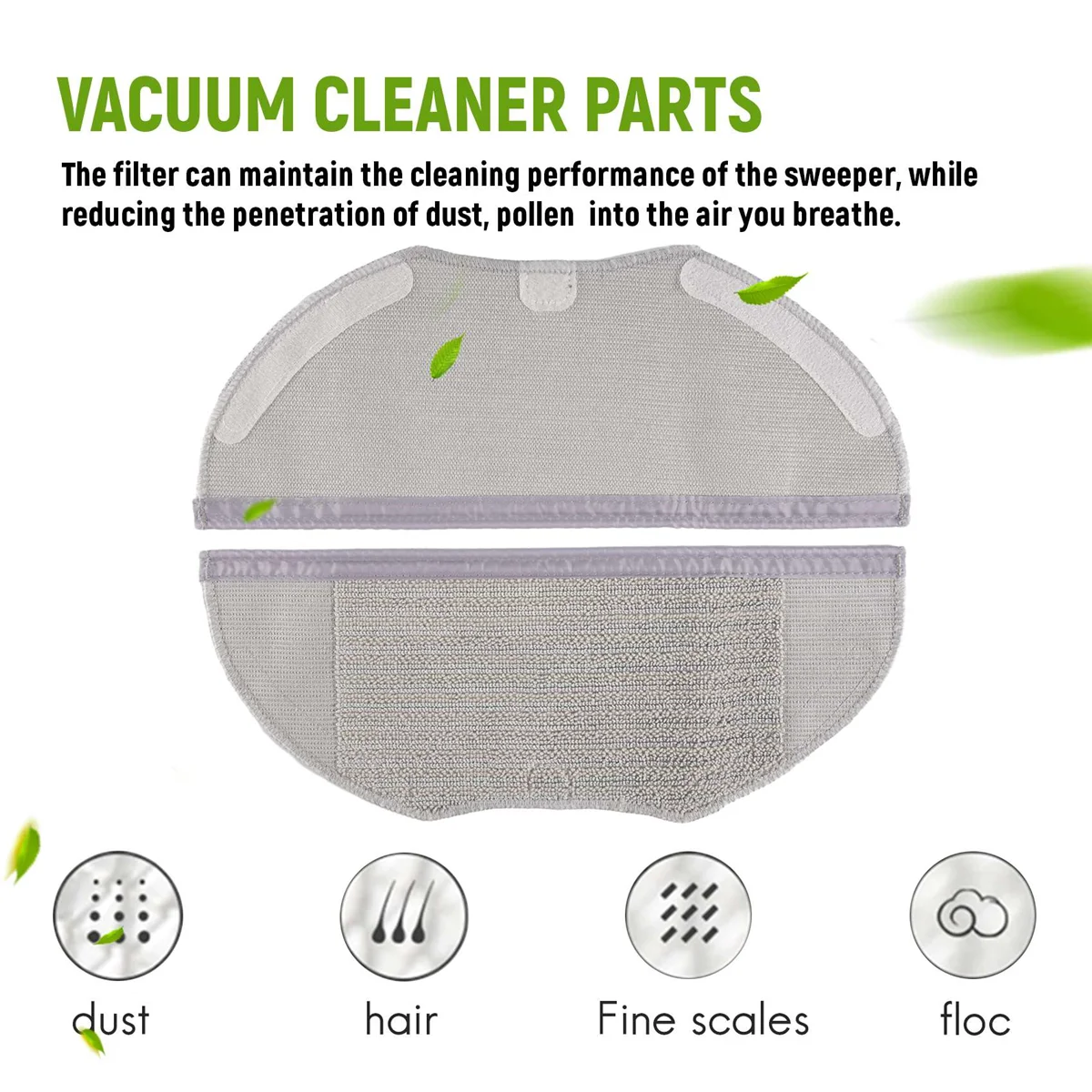 Top-r13 Buah untuk Xiaomi Mijia G1 Filter Sikat Samping Sikat Utama untuk Penyedot Debu Robot Xiaomi Mijia G1