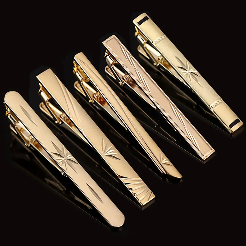 Men Tie Clip Business Classic Gold Chain Tie Clip For Necktie Bar Pin Wedding Business Men Shirts Personalized Accessories Gifts