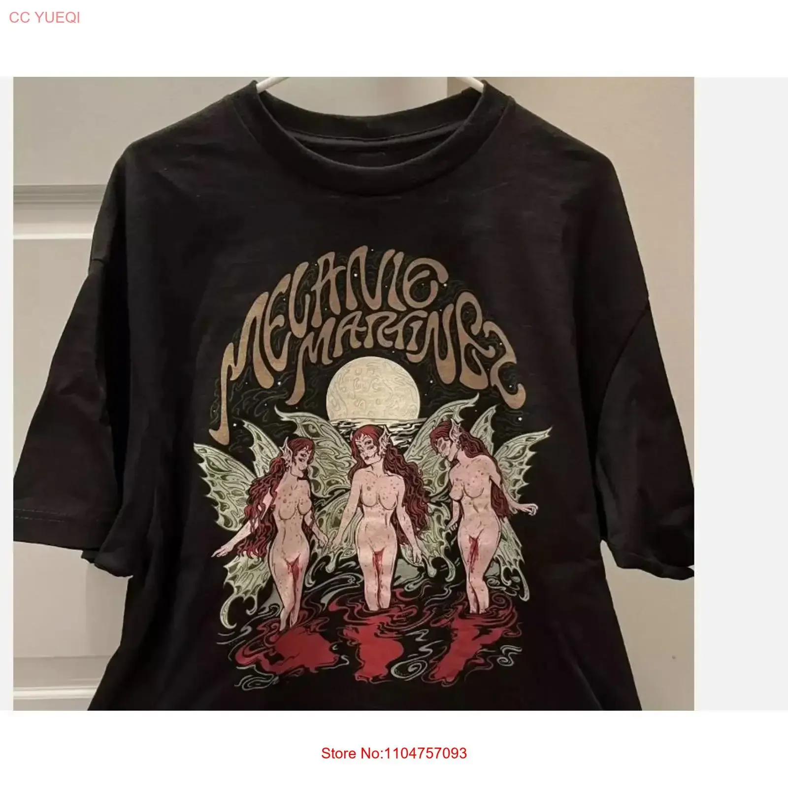 Melanie Martinez moon cycle t shirt black tee classic style  vintage Washed graphic Unisex designer clothes Comfortable