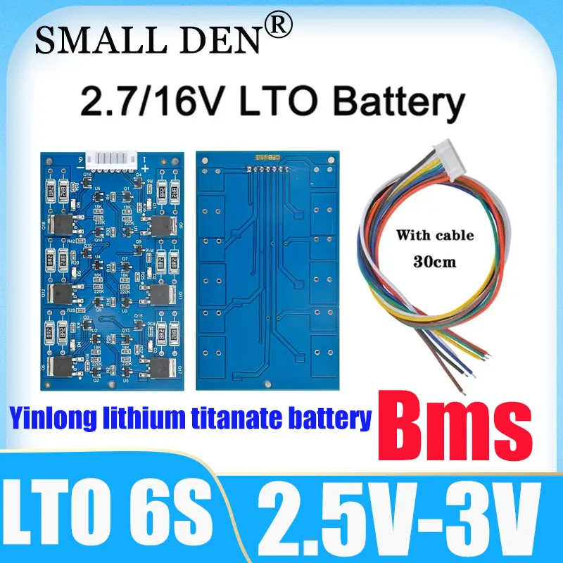 

BMS 6S LTO Farad capacitor protection board balance board balance circuit 2.7V16V 12V Yinlong lithium titanate battery