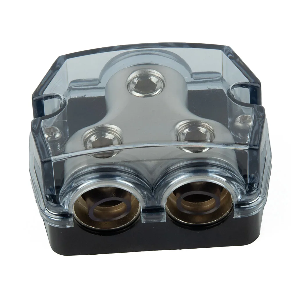 Power Allocator Distribution Block Distributor In Out Parts Power Ground Replacement 0 Gauge 1 In 2 Out 1pcs 2 Way