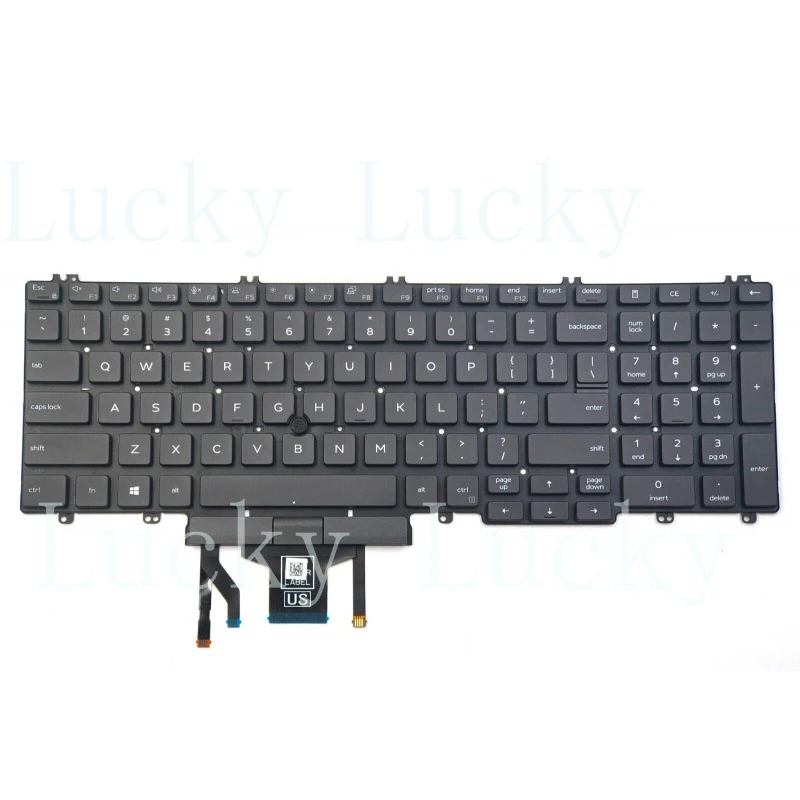 

f New for Dell Latitude 5500 5501 5510 5511 Keyboard Backlit US 0THDMY