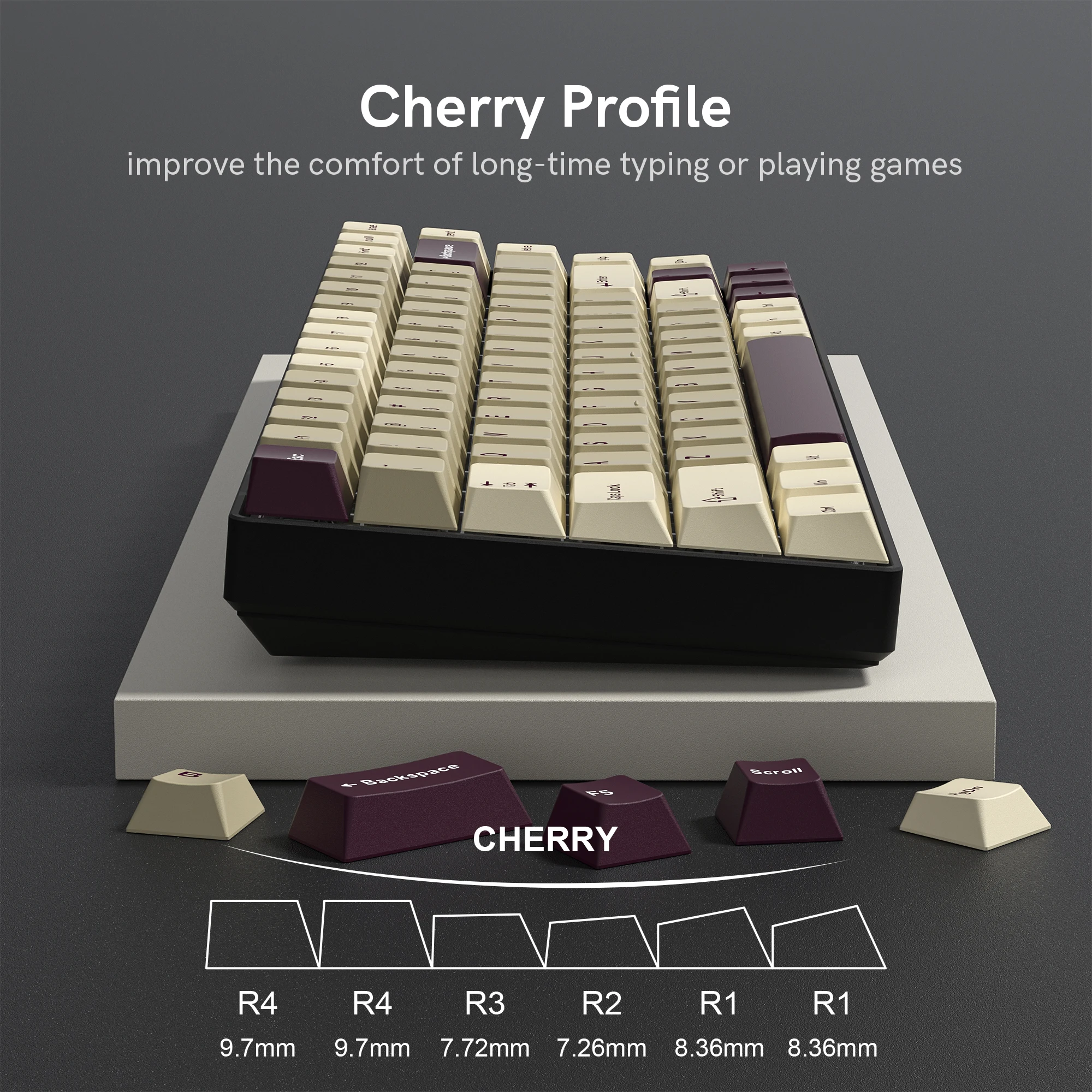 168 Keys PBT Keycaps Cherry Profile White Purple Double Shot Key Caps for Gateron Cherry MX Switches Mechanical Gamer Keyboard