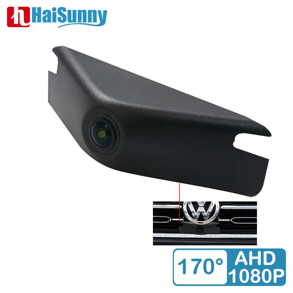 

170 deg Fisheye 1080P HD CCD Night Vision Car Front Positive View Camera For VW Volkswagen Tayron 2019 2020 2022 Android Player