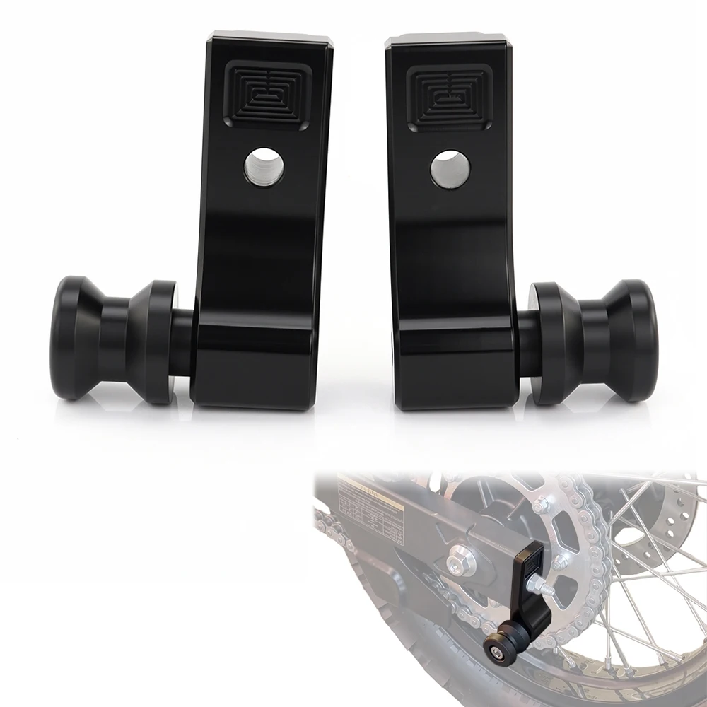 Swingarm Spools Spindle Sliders and Adapters For Kawasaki Ninja 125 300 500 KLR650 Versys-X 250 Z400 Z500 Eliminator 500 KLE500