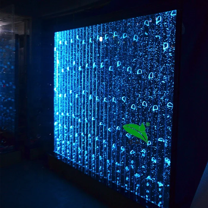 Rainbow Color Changing LED Wall Light, Programação Digital, Dancing Fountain, Bubble Water, Decoração de interiores