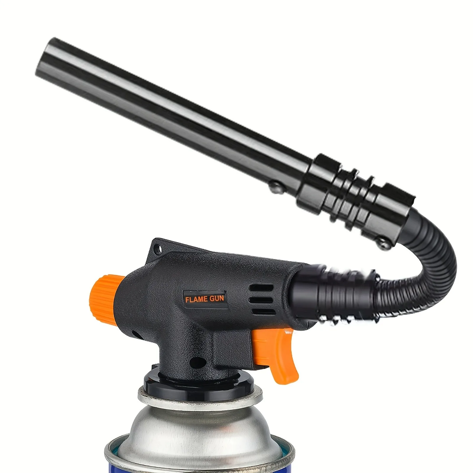 

Portable ButaneTorch GasTorch 360° Rotatable Cassette Flame Gun High Temperature 1500℃ for Outdoor BBQ Cooking Emergency Welding