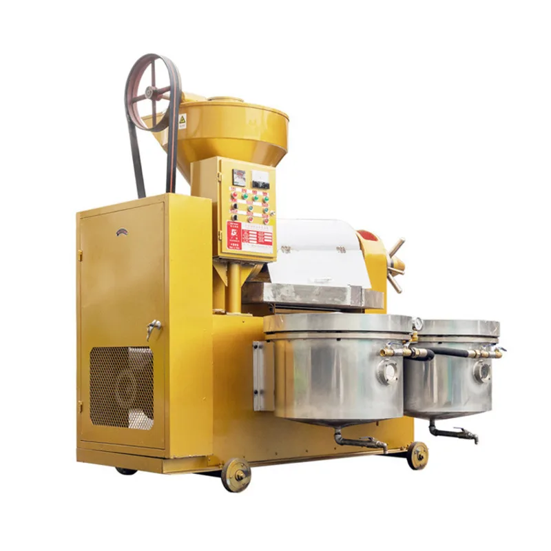 Automatic Press Machine High Extraction Rate Soybean Rapeseed Peanut Oil Pressing Equipment Commercial Material Elevator
