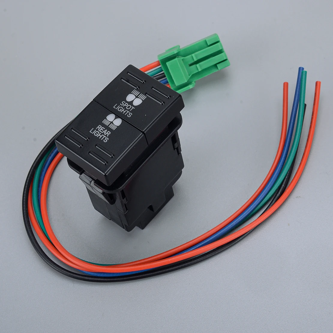 

Rear Lights & Spot Lights Dual Push Button Switch Fit For Ford Ranger PX Mazda BT-50 2011-2016 2017 2018 2019 2020 2021 12V-24V