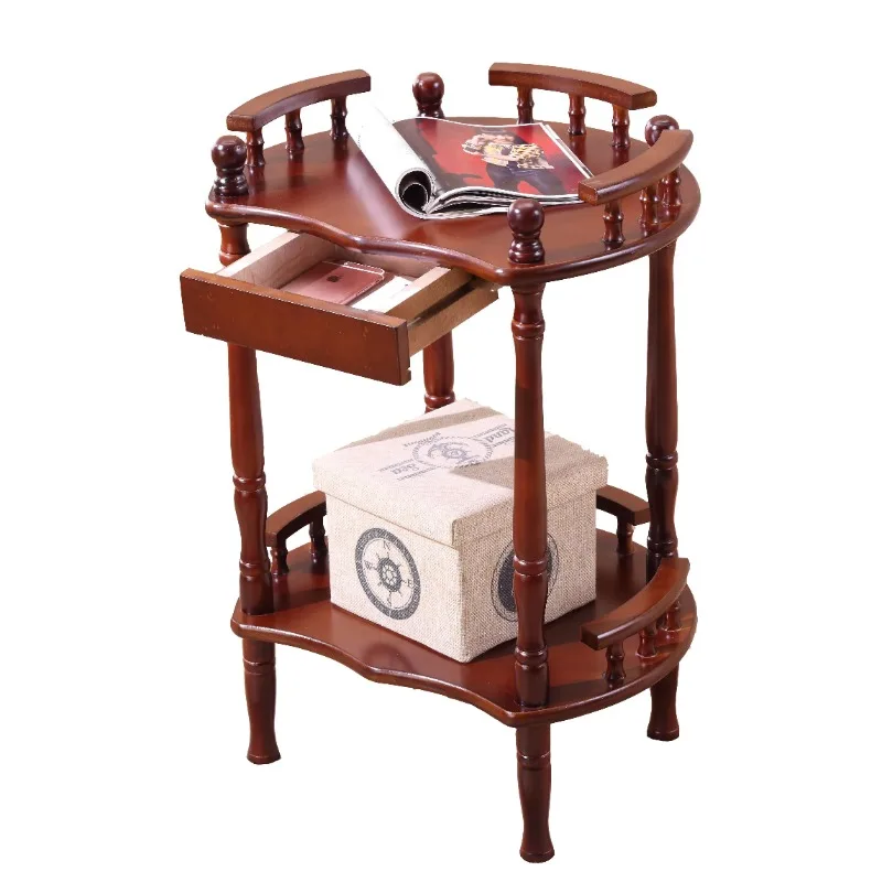 Sofa corner tables storage shelves mahjong table modern chess and card room tea house small coffee table tea rack simple movemen