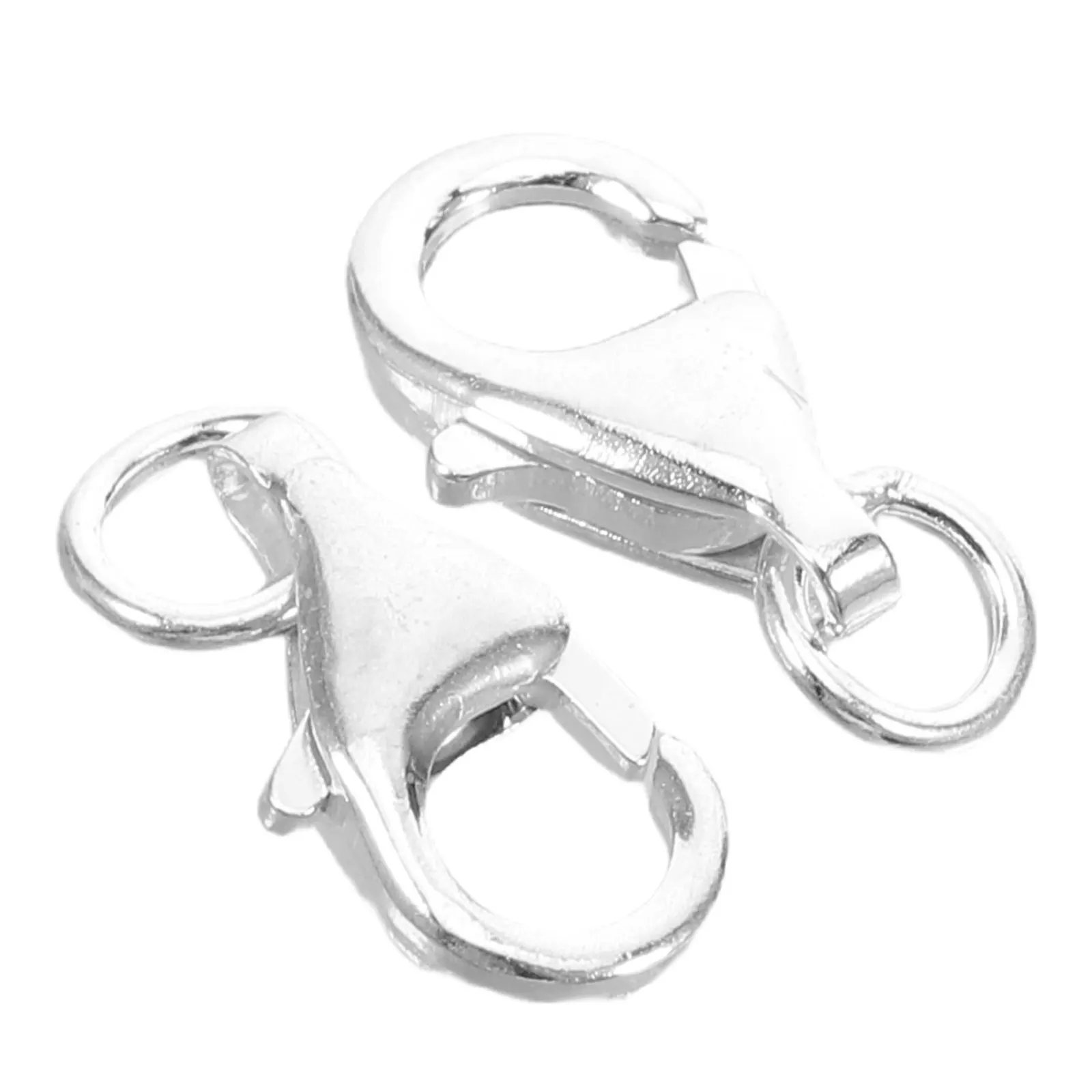 

2Pcs Metal Lobster Clasp Jewelry Findings Teardrop Connectors for Necklace Bracelet DIY Crafting Elegant Secure Fastening