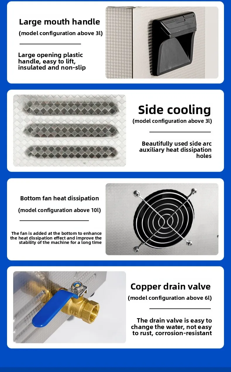 High power industrial ultrasonic cleaning machine laboratory small cleaner hardware degreasing rust cleaning equipment