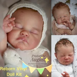 MRB 20Inch August Reborn Vinyl Doll Kit Unpainted Blank Doll Parts Lifelike Mold With Full Arms and Legs Cloth Body Included
