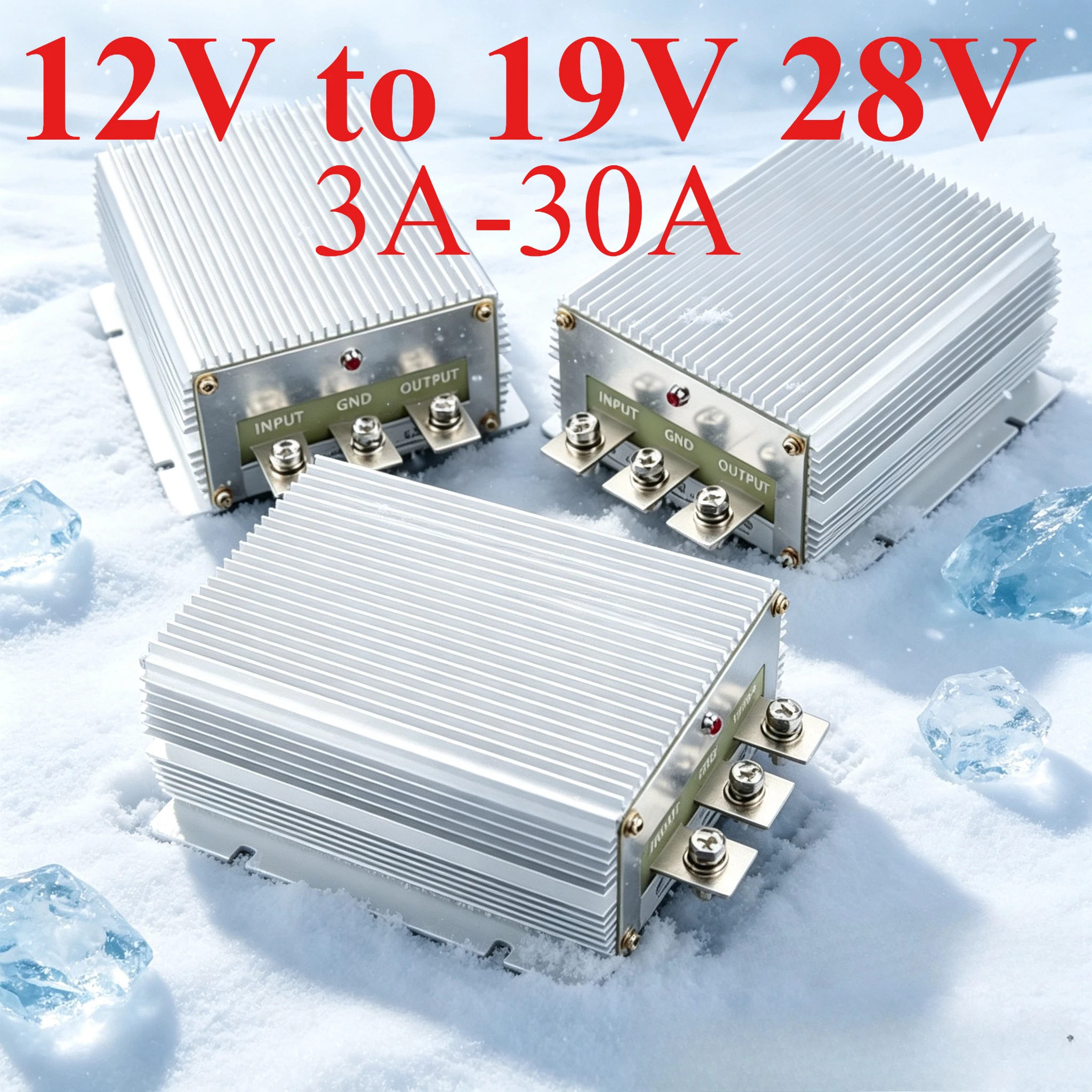 12 Volt to 28 Volt Step Up 12V to 19V 30A 20A 15A 10A 8A 5A 3A Boost DC-DC Voltage Regulator DC DC Converter for Car Laptop CE
