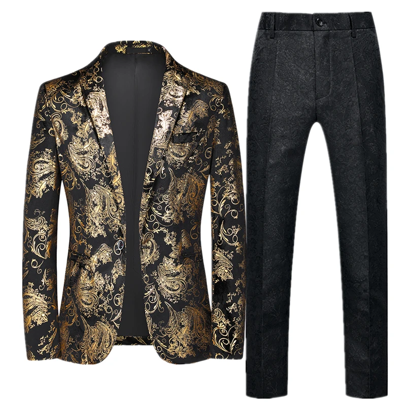 

Black Men's Suit 2-piece, Fashion Slim Blazers Coat and Pants, Red Asian Size Terno Masculino Blue Male Sets, M-6XL