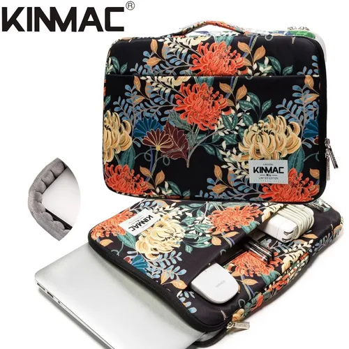 Imagen 2 del producto Bolso para ordenador portátil Kinmac de marca a prueba de golpes, 12,13,14,15,4,15,6,16 pulgadas, funda impermeable para hombre y mujer para MacBook Air Pro M1, bolso para PC