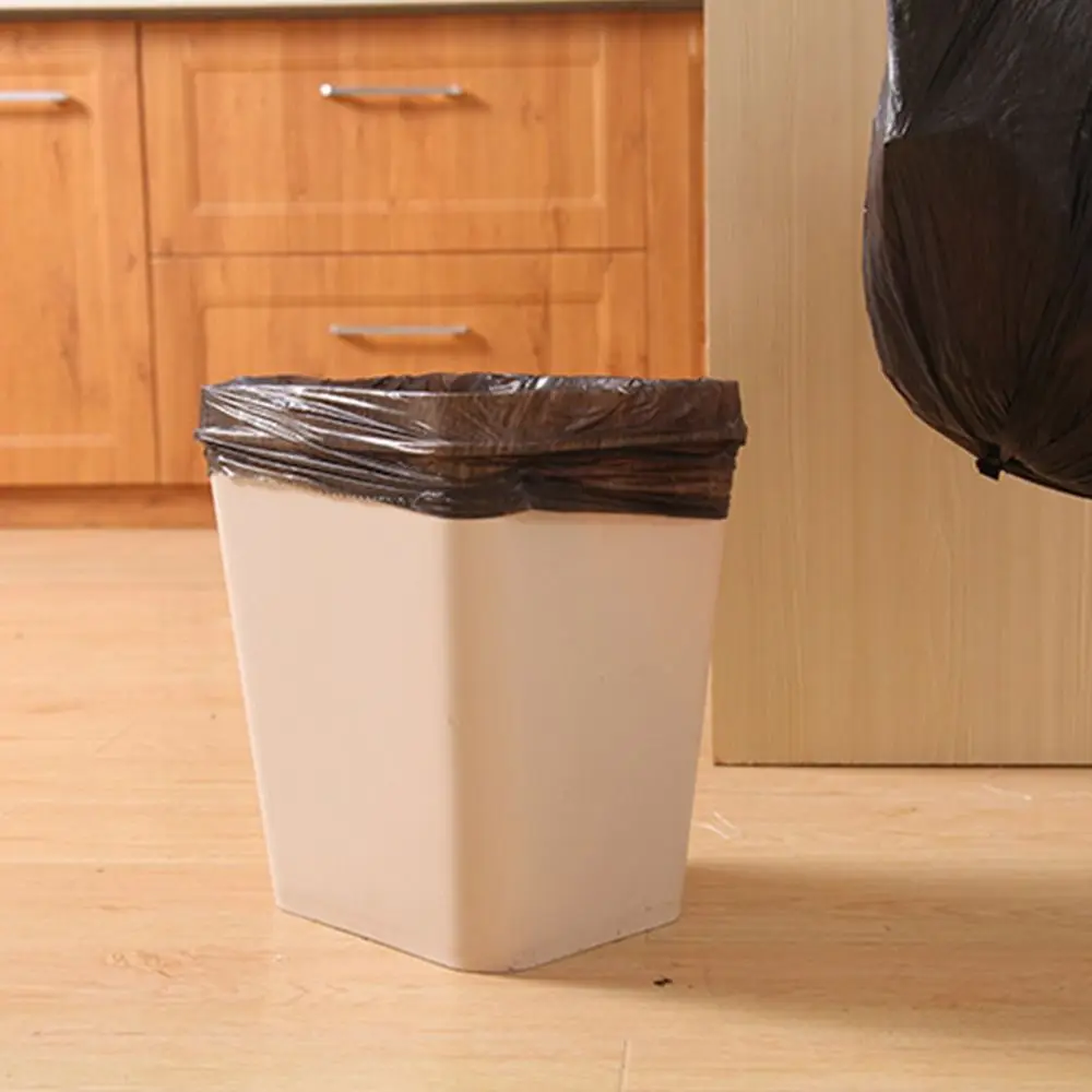 1 Rolls 13Bags/Roll Disposable Garbage Bag Points Off Trash Can Bin Rubbish Bag 40x50cm Black Plastic Bags Bathroom Kitchen