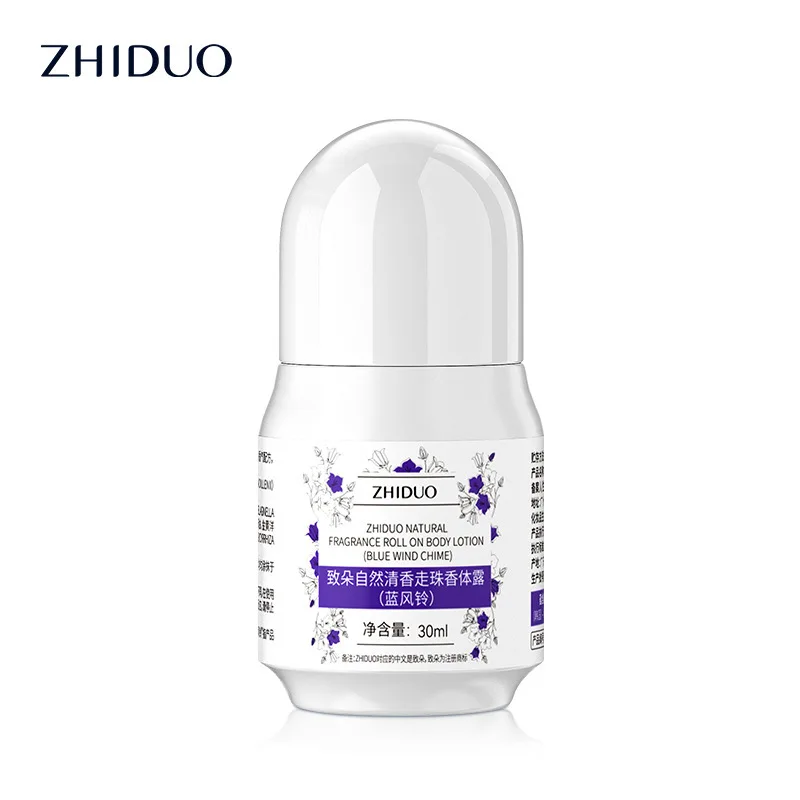 Zhiduo roll-on Losion Tubuh cahaya alami bola parfum menyegarkan musim panas pria dan wanita