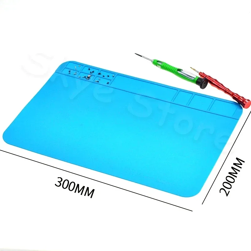 Repair Pad Insulation Heat-Resistant Soldering Station Silicon Soldering Mat Work Pad Desk Platform for BGA Soldering Station