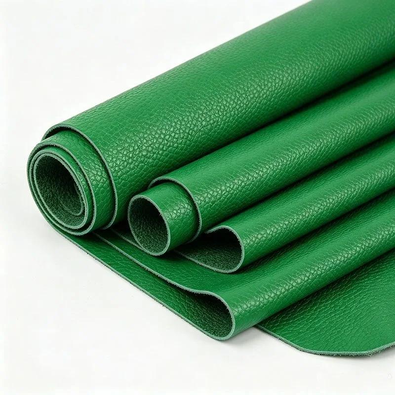 

Grass Green Top Layer Soft Cowhide Material Handmade Leather Goods DIY Sofa Soft Bag Seat Leather Fabric Whole Piece of Yellow C