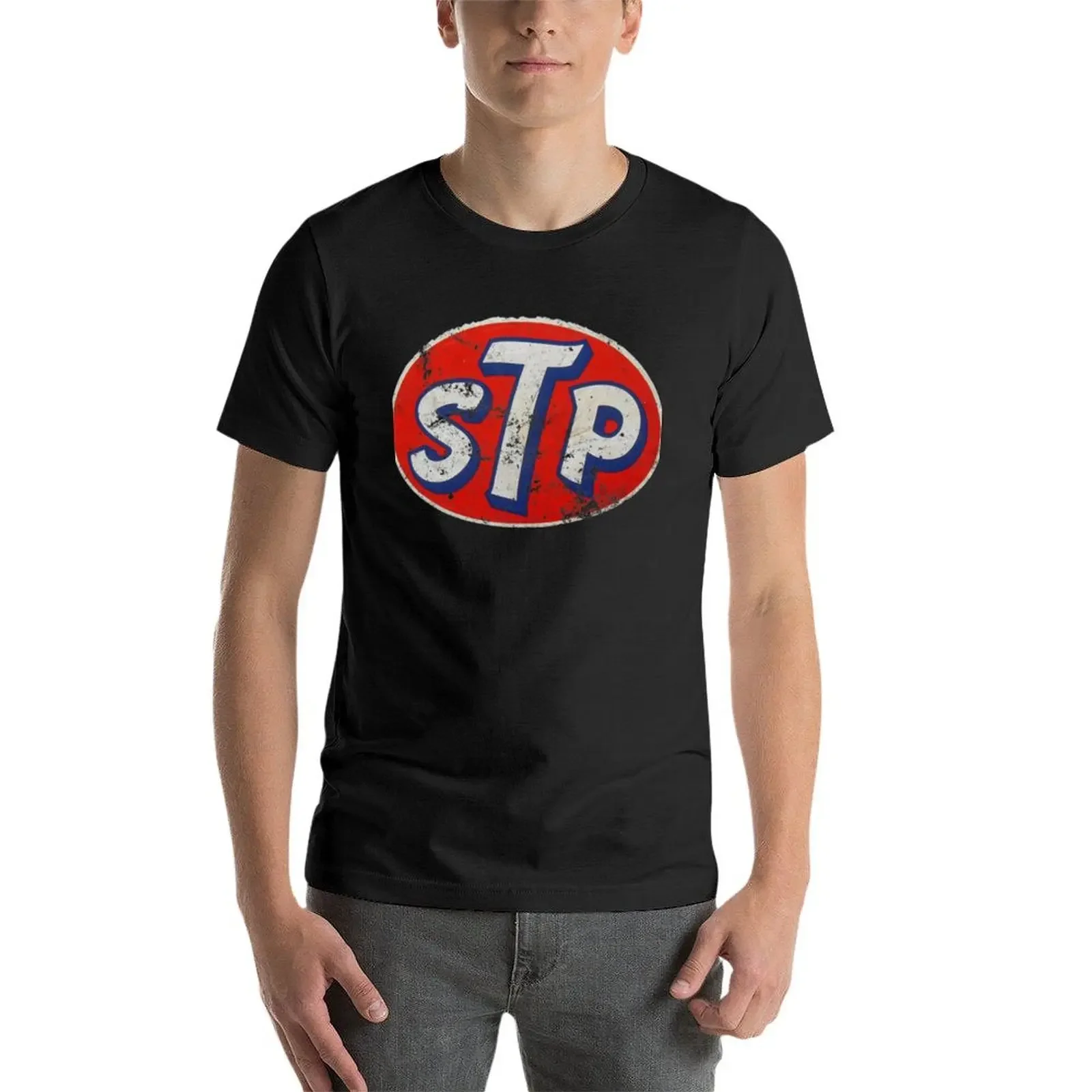 STP-T-Shirt Classique Surdimensionné pour Homme, Vêtement avec Impression Animale et Médicaments Personnalisés, Grande Taille