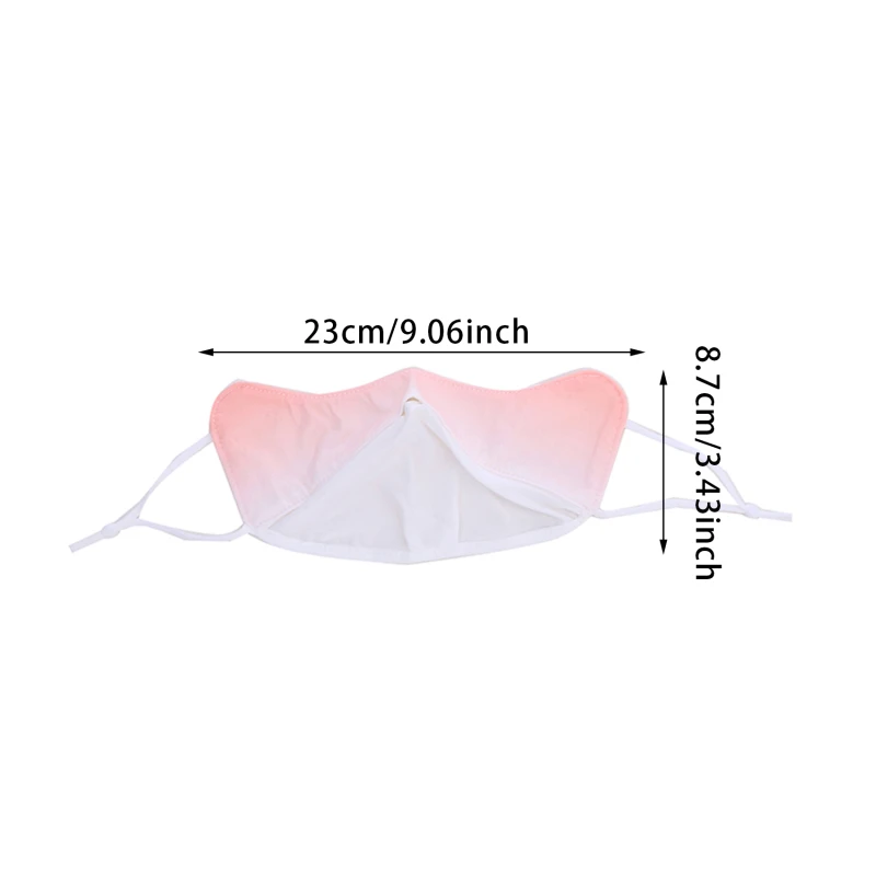 Summer Gradient Blusher Sunscreen Mask Protection Women Eye Protection Anti-UV Cool Feeling Bandana Outdoor Sport Mask Scarf