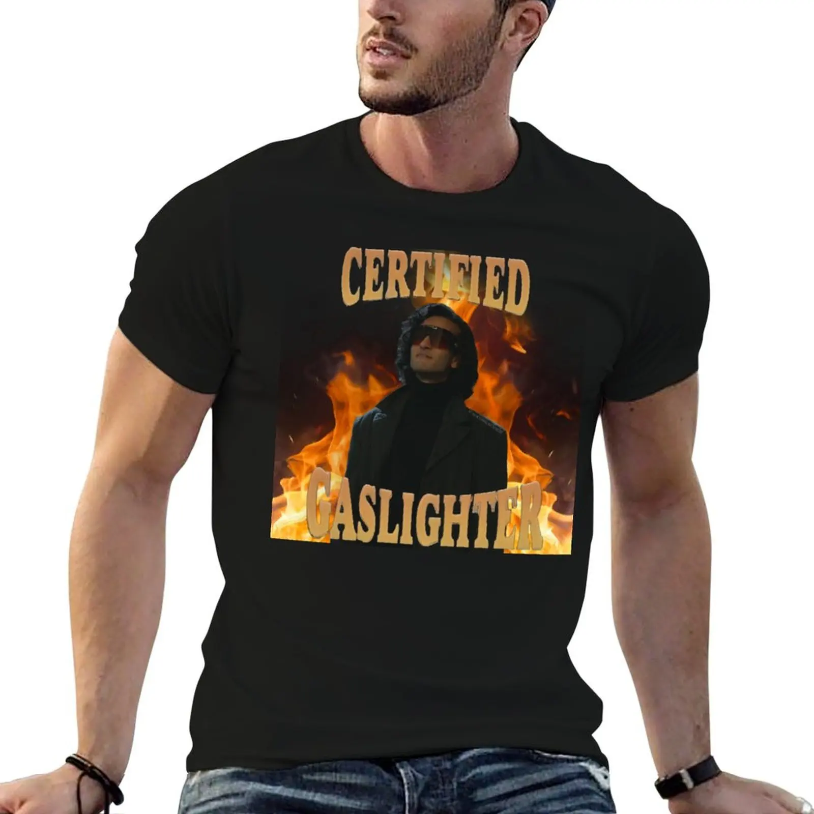 Armand - Certified Gaslighter T-Shirt rapper graphic tees sublime summer tops custom t shirt t shirt for men