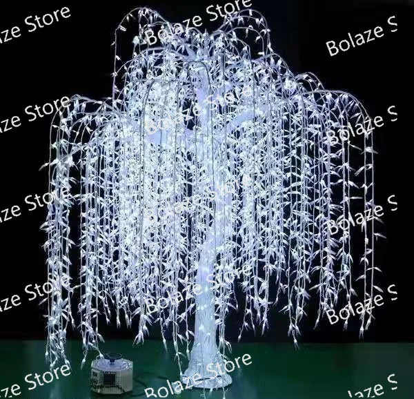 Outdoor decoration LED lighted artificial weeping willow tree lights