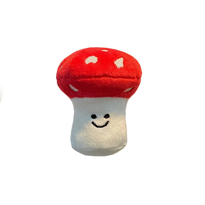 new Funny Mushroom figurine backpack pendant keychain creative cute cartoon plush toy keychain bag decoration lifelike doll