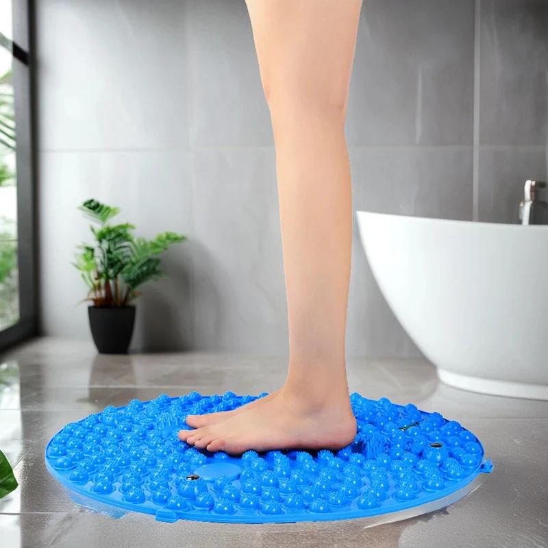 New Foot Yoga Massage Acupressure Board Mat Muscle Relaxation Round Exercise Mat Fitness Foot Training Acupuncture Physiotherapy