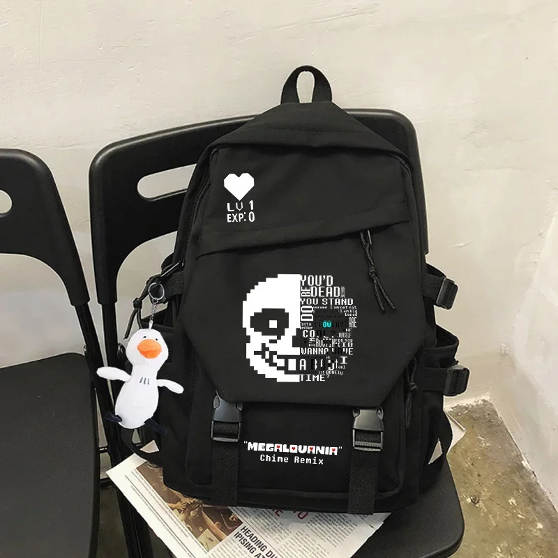 Undertale Sans Skull Zaino Studenti Borsa da scuola carina Kawaii Ragazze Ragazzi Zaino Laptop Moda femminile Anime Borse per libri