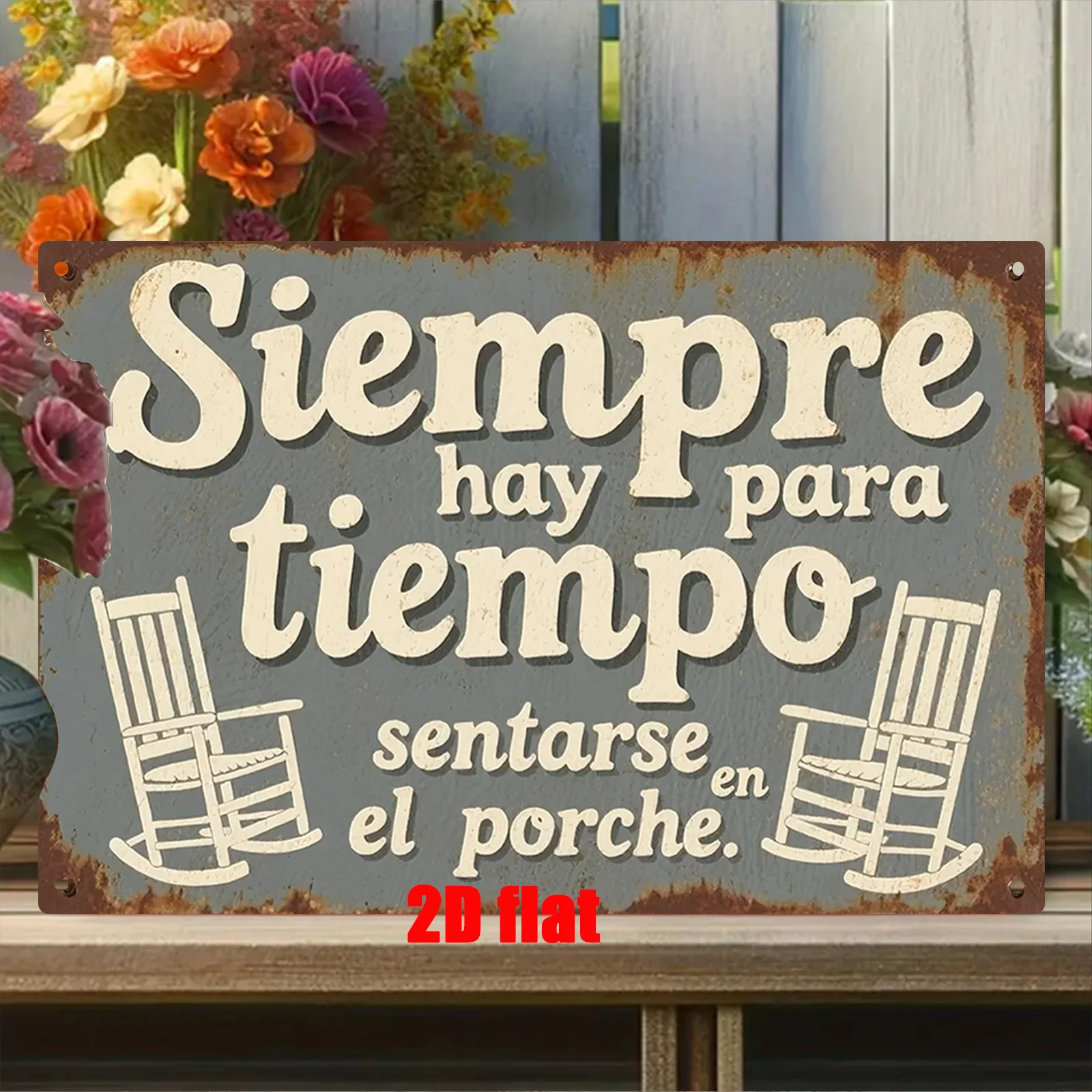 ,  Metal Wall Art Sign - Spanish Proverb 