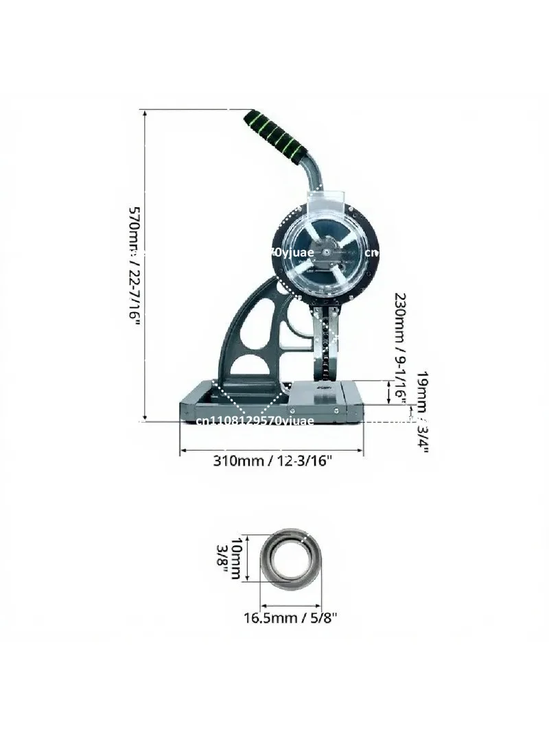 Semi-Automatic Banner Tarpaulin Eyelet Press Punching Machine 5.5mm 6mm 8mm 10mm 12mm
