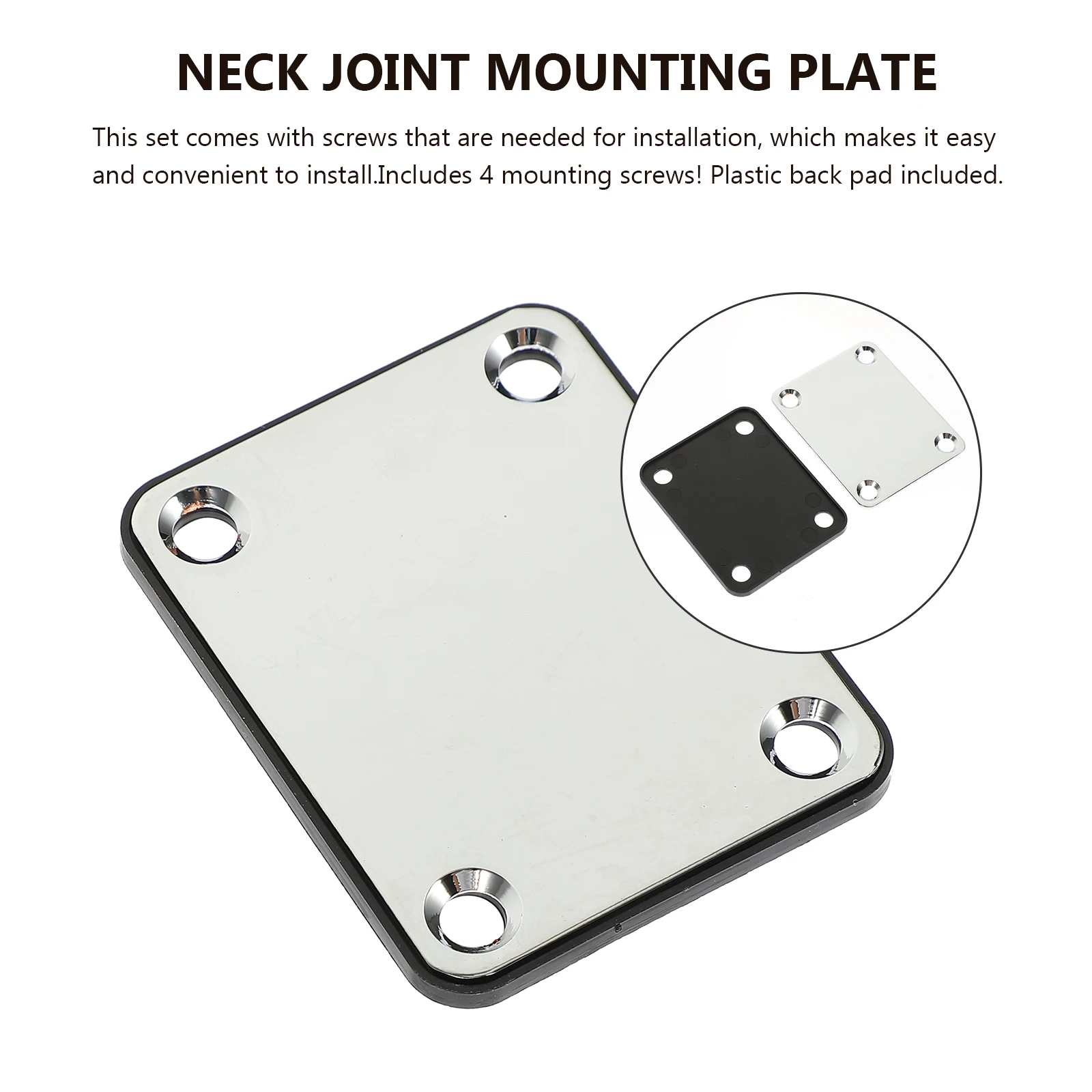 

Neck Connection Plate Electric Guitar Replacement Parts Reinforcing Joint Hardware