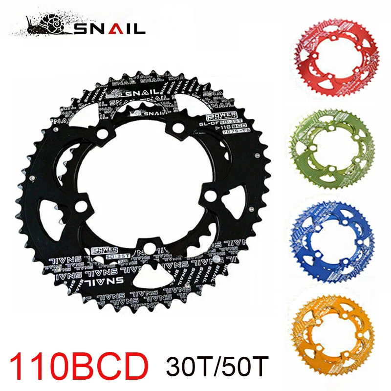 

MTB Chainring 110 BCD Mountain Road Bike Chainwheel Oval Chainring 35 50T Double Bicycle Chainwheel 11 Speed Crankset Bike Parts