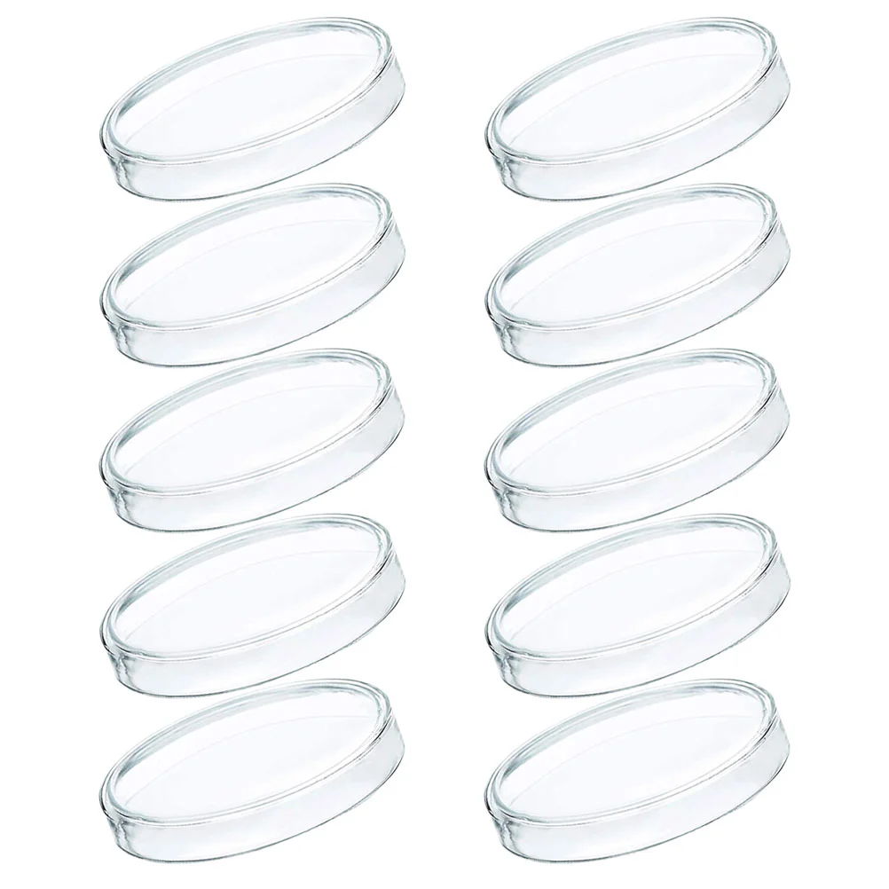 

10 Pcs Disposable Petri Dish Kit Culture Agar Plate Dishes with Lids Plastic Holder Plates