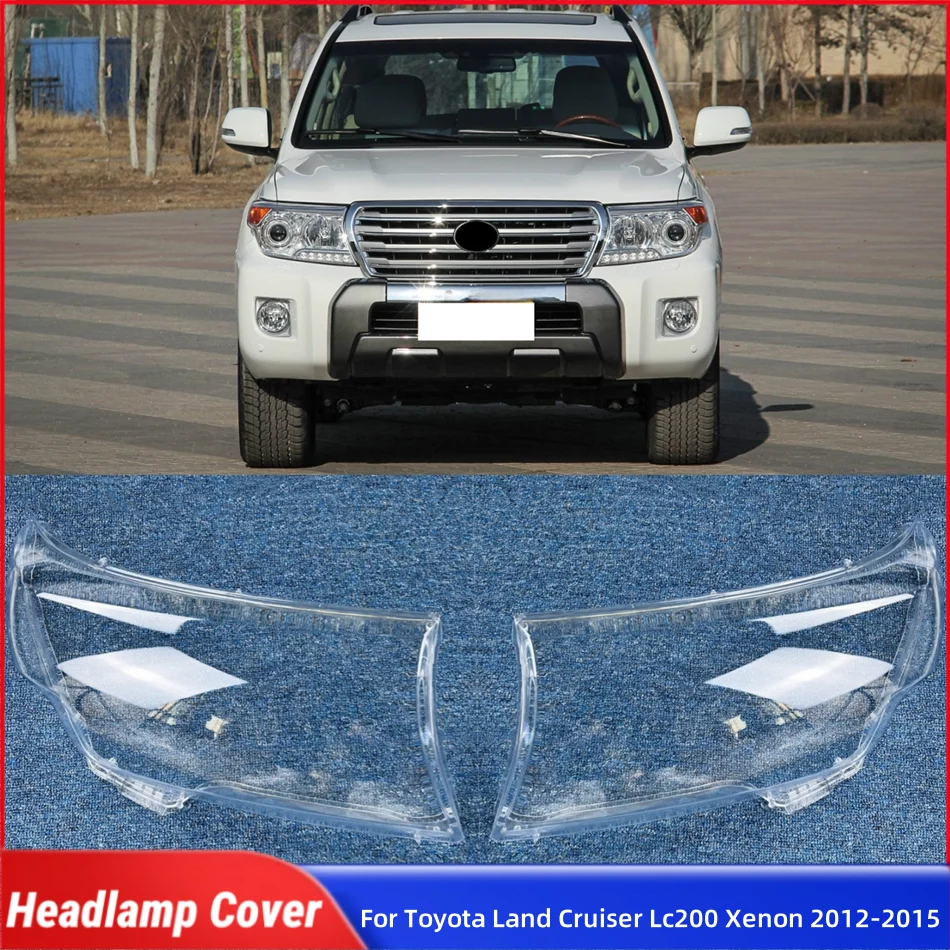 

For Toyota Land Cruiser Lc200 Xenon 2012 2013 2014 2015 Car Front Headlight Lens Cover Lampshades Lamp Shell Headlight Housing