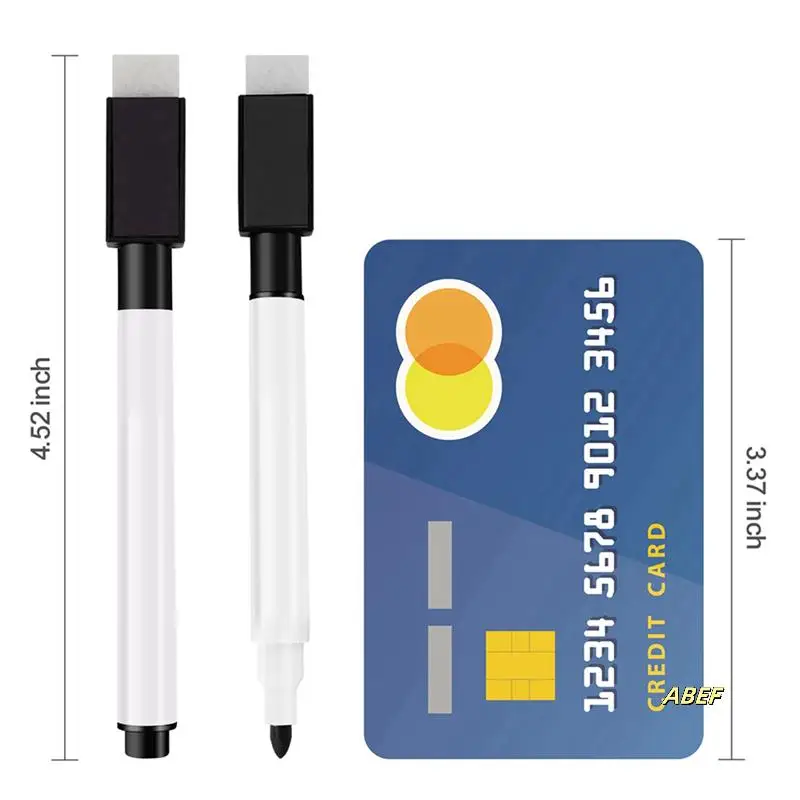 Магнитная ручка для доски, стираемый маркер, 240 упаковок маркеров для доски, маркер для сухого стирания с ластиком, черный цвет