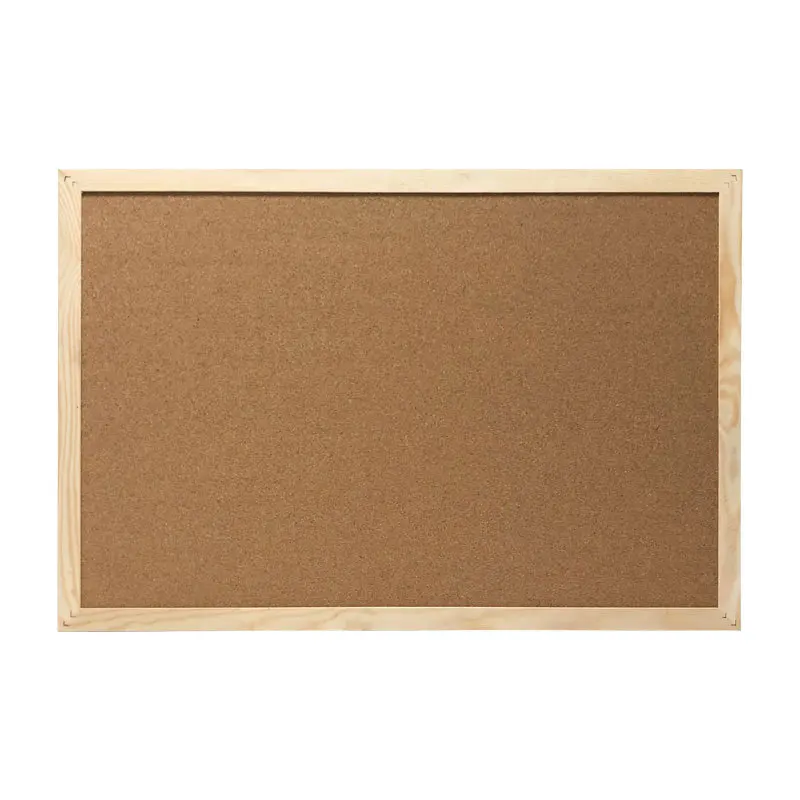 Pannello in Feltro con Cornice in Legno Massello per Appendere a Parete, Espositore per Messaggi per Casa, Ufficio, Scuola
