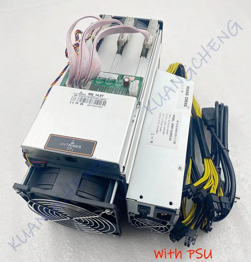 USED BITMAIN Antminer S9 14T sha256 asic miner BTC BCH mining with PSU More economical than S19 T19 A1240 M30S M20S T3 A1