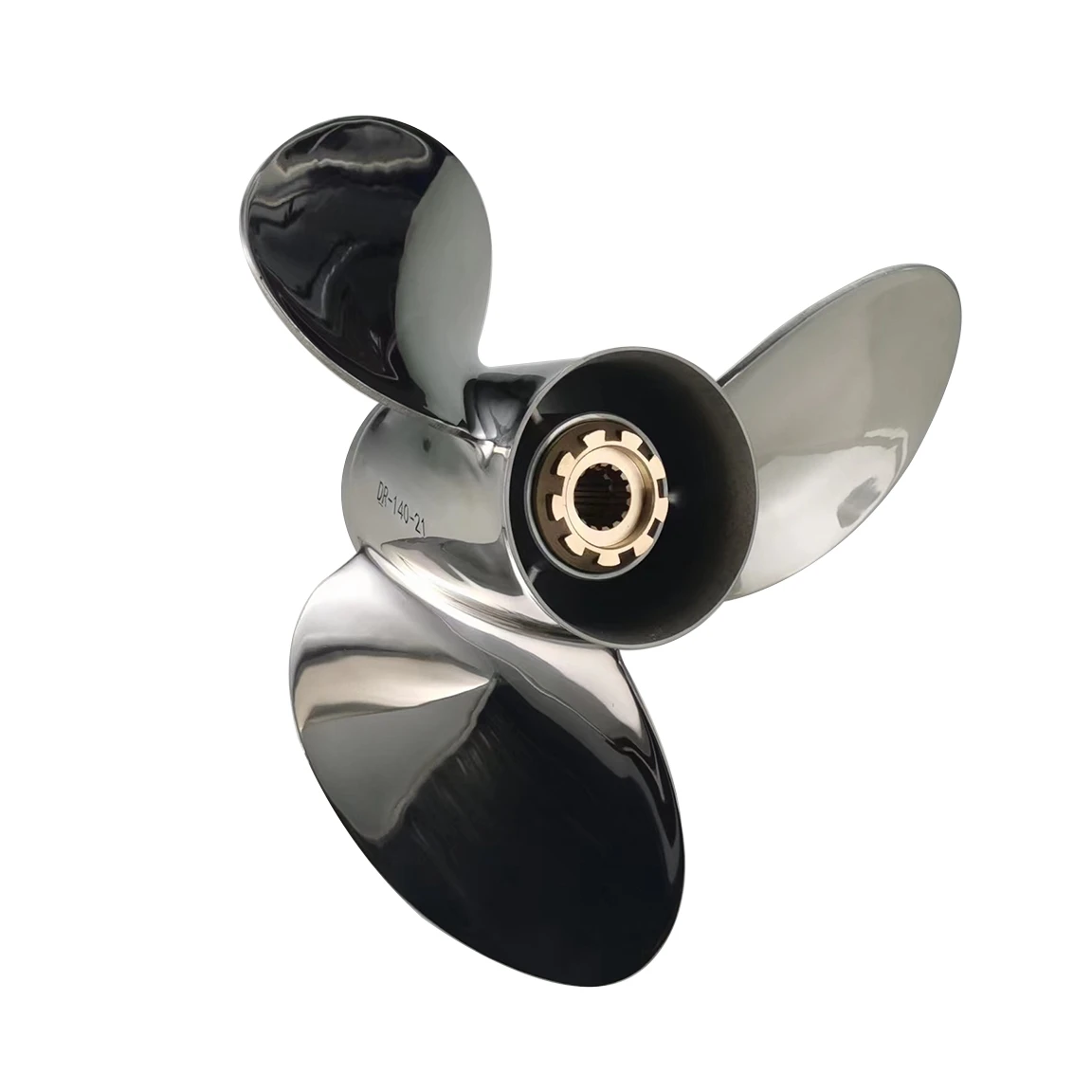 4-blade 13"x14" STAINLESS STEEL 60-130 HP Marine Propeller For H Outboard Engine