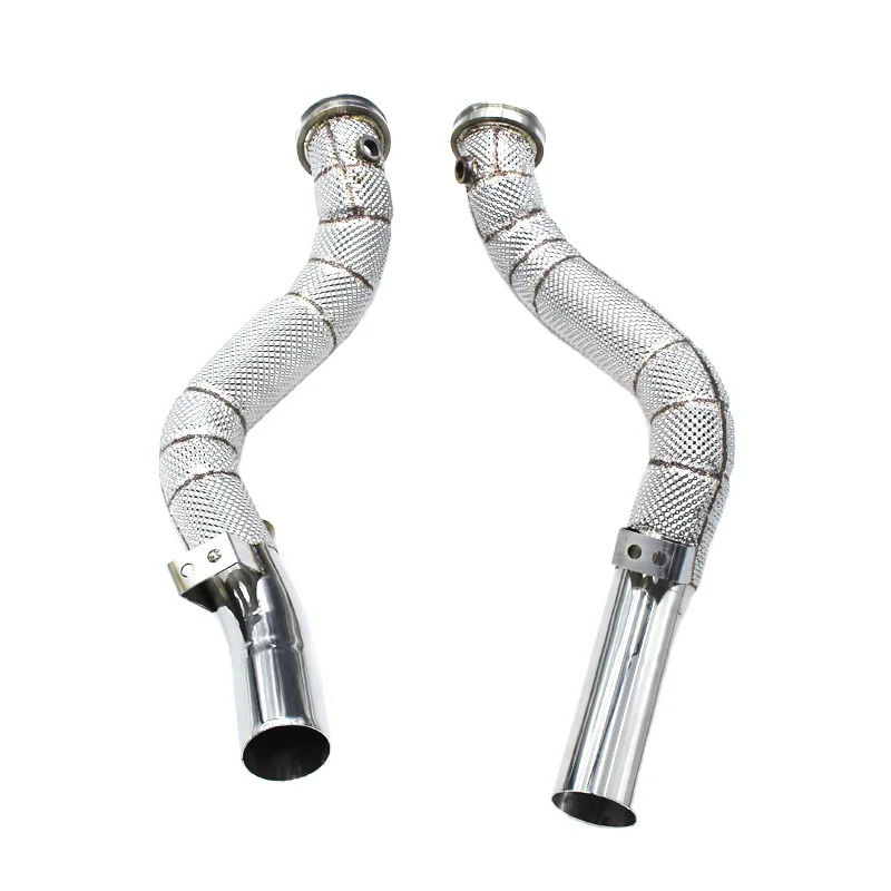 Head Section High flow Pipes Exhaust Pipes branch downpipe Exhaust Pipe with catalyst for Maserati Ghibli 3.0T 2014-2016