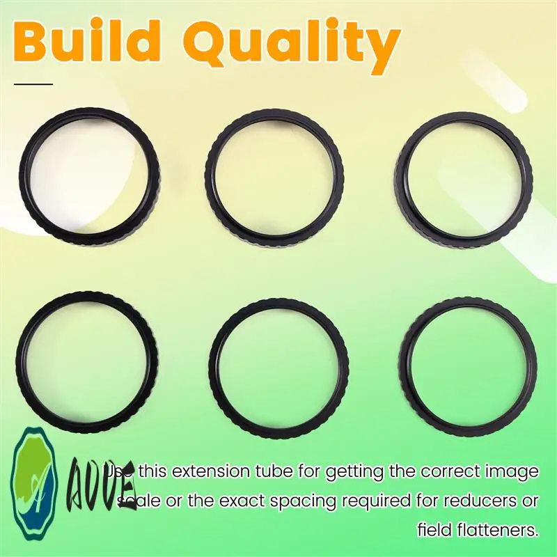 

M54x0.75 Metal Length Extension Tube Kits 4/5/6/7/8/9Mm For Astronomical Telescope Photography Extending T Ring