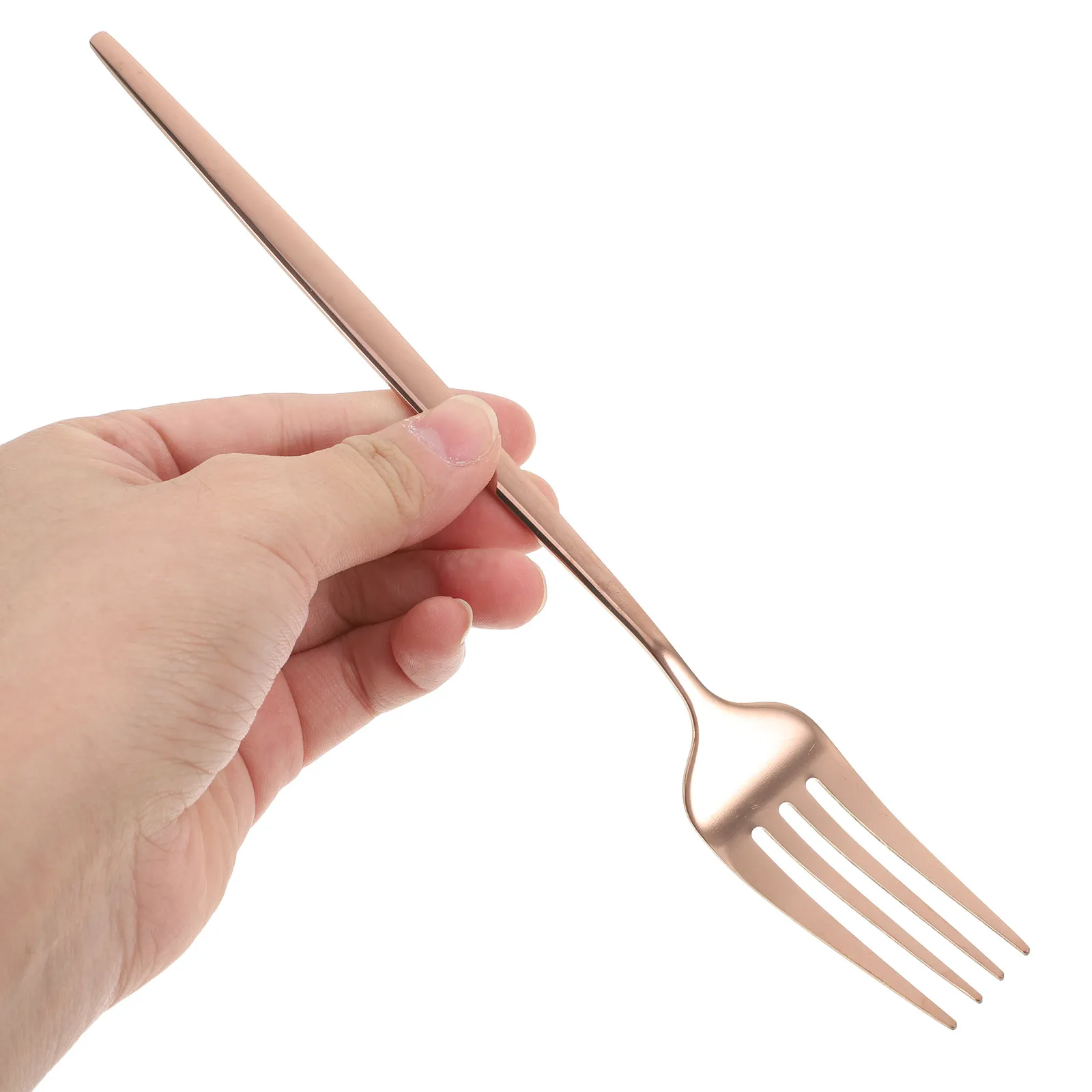 1Set Premium Stainless Steel Cutlery Set Ergonomic Knife Fork Spoon Modern Silverware for Kitchen Restaurant Hotel Elegant