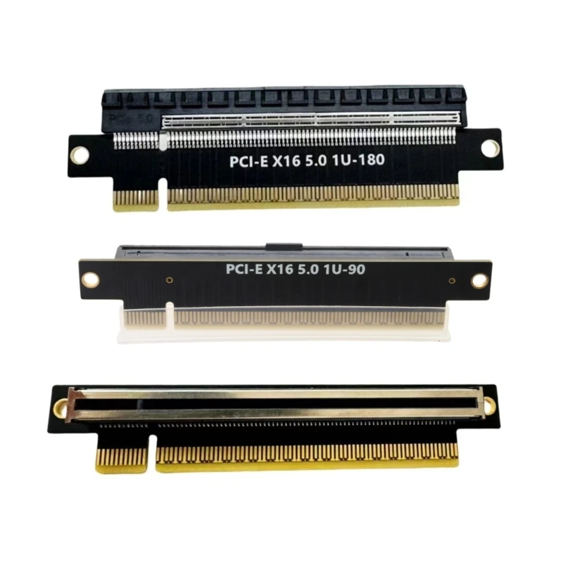 

PCIE5.0 16X Risers Card Highly Speed PCIE to PCIE Slot 90/180/270 Degree Adapter Easy Installation