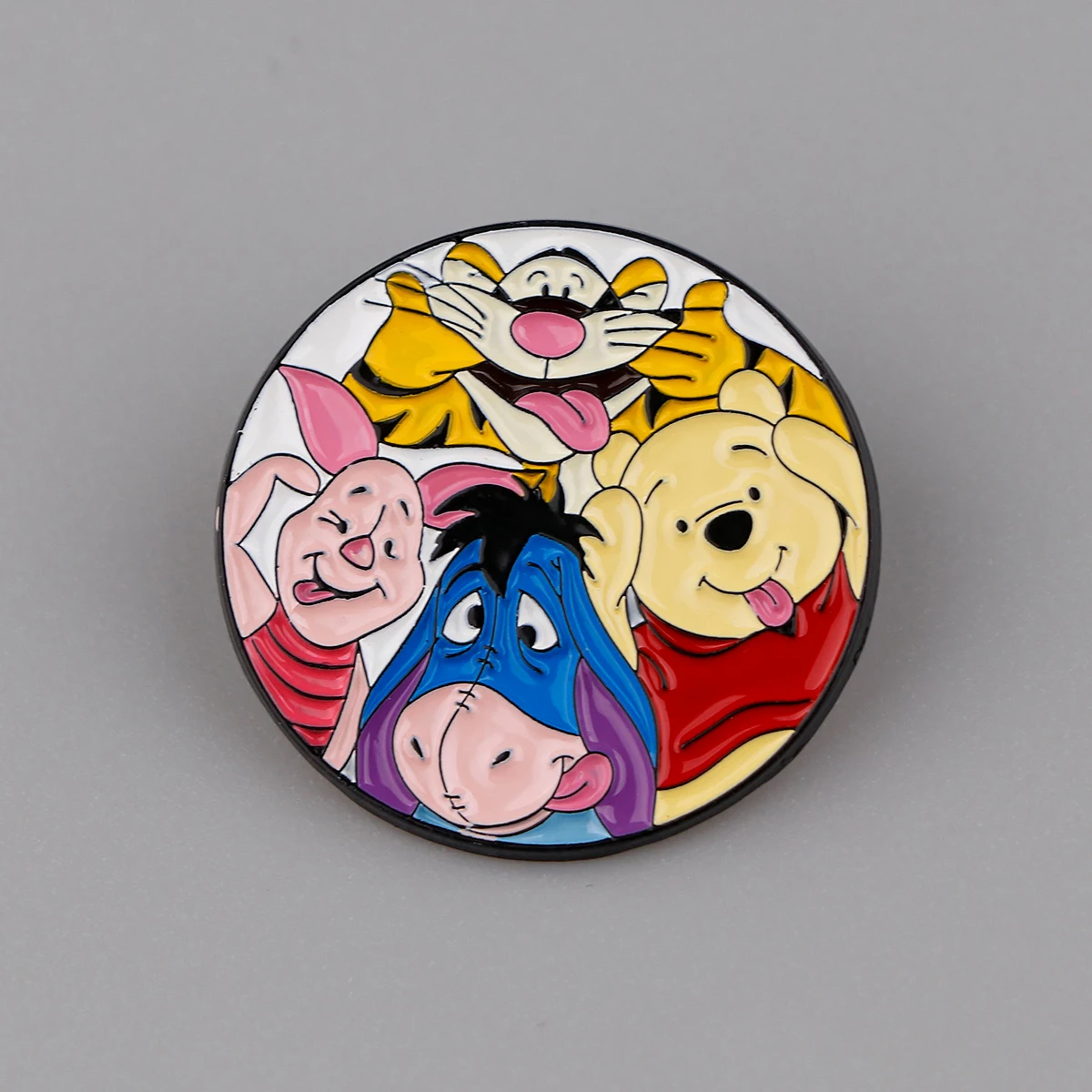 Cartoon Brooch Winnie the Pooh Lapel Pins for Backpacks Brooches for Women Cute Pines Enamel Pin Accessories Christmas Gift