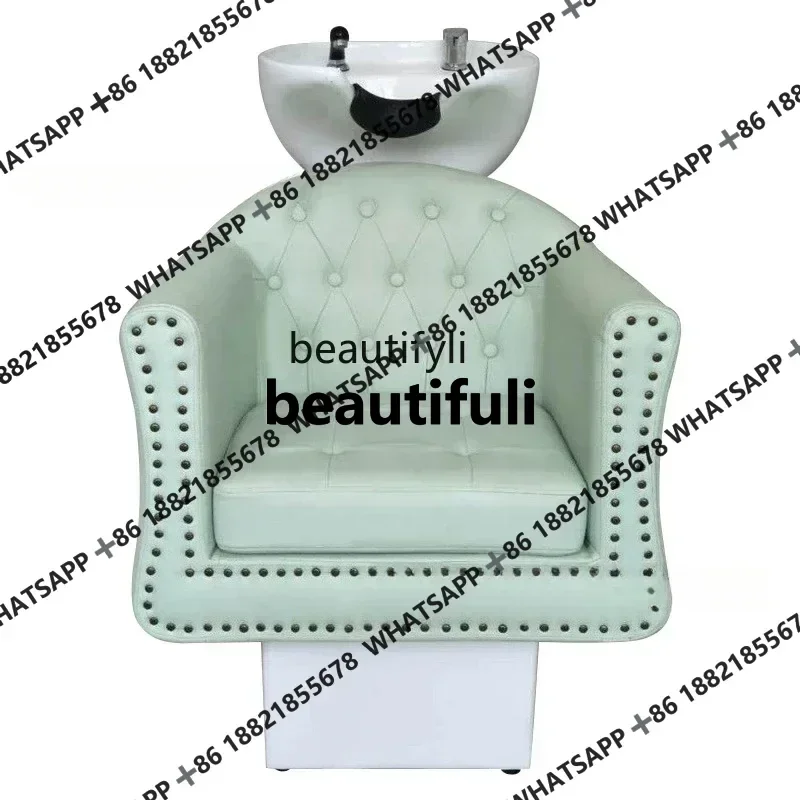 

xx1Modern Shampoo Chair Hair Saloon Dedicated Sitting Hair Salon Half Lying Flushing Bed Hair Salon Furniture