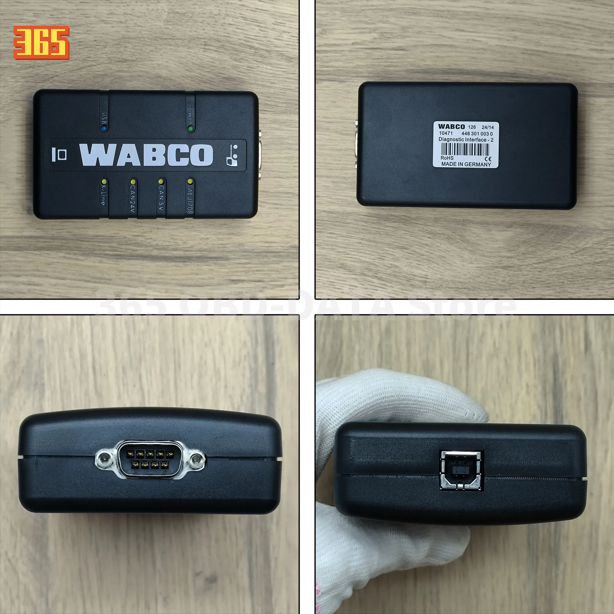 For WABCO DIAGNOSTIC KIT WDI interface ABS EBS WABCO Trailer and Truck Diagnostic Scanner tool