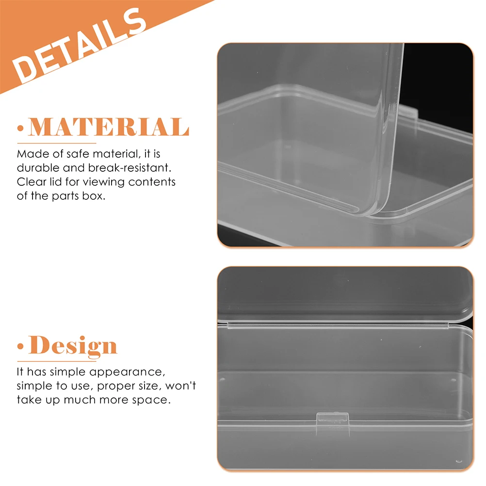 

20pcs Storage Box Small Transparent Organizer Hardware Parts Container Electronic Components Screw Box Plastic Tool Case For