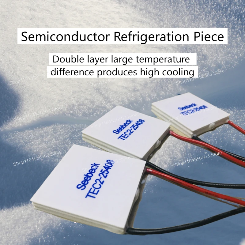 

1 шт. двухслойного полупроводникового охлаждающего чипа TEC2-25408 40*40 мм 12V8A термоэлектрического охлаждения промышленного инструмента